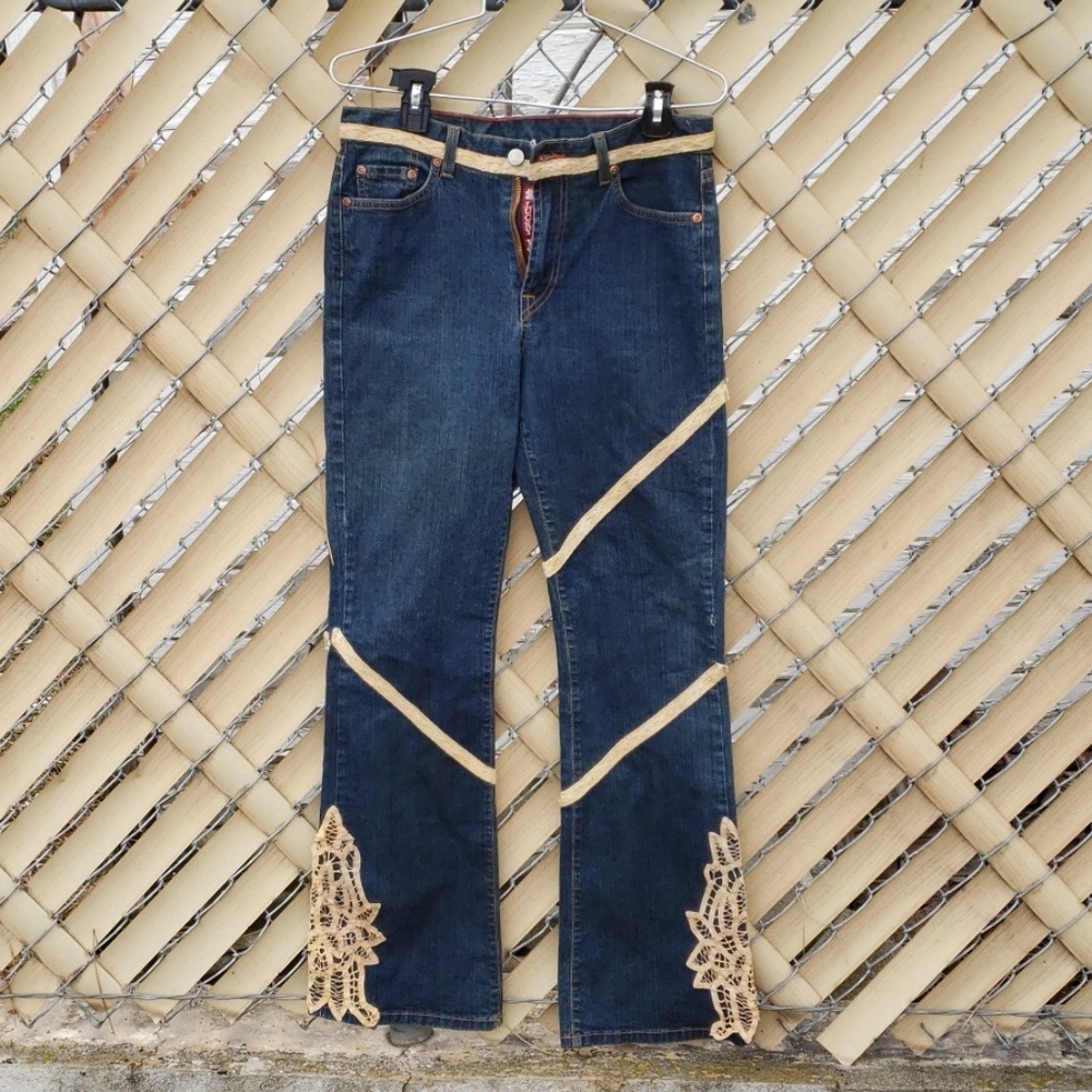 Lucky brand Jean's with lace accents